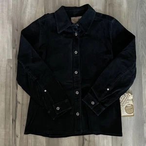 Western Suede Leather Black Suede Jacket Women's Med 26” X 19” Skotts - Picture 1 of 7