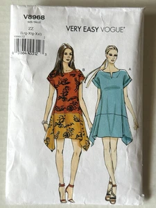 Very Easy Vogue Sewing Pattern V8968 Misses Dress Size ZZ or Lg To XXL Cut 2014 - Picture 1 of 6
