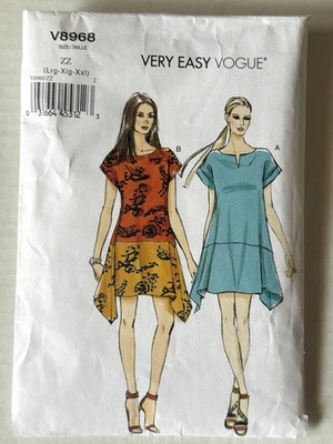 Very Easy Vogue Sewing Pattern V8968 Misses Dress Size ZZ or Lg To XXL Cut 2014 - Image 1 of 4