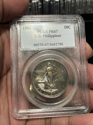 FILIPINAS DE EE. UU. 1906 50c PCGS PR 67 Foto 1 de 2