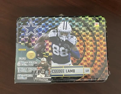 CEEDEE LAMB 2025 Panini Revolution Trading Cards Lunch Box Tin Factory Sealed - Image 1 of 4