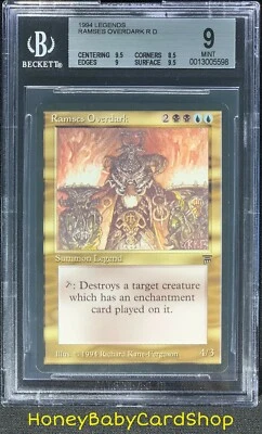 MTG Legends 1994 Ramses Overdark BGS 9.0 Mint Old School 93/94 - Image 1 of 4