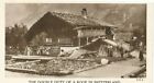 SWISS DOUBLE DUTY OF A ROOF IN SWITZERLAND HOUSE BUILDING c 1935 CLIP CLIPPING