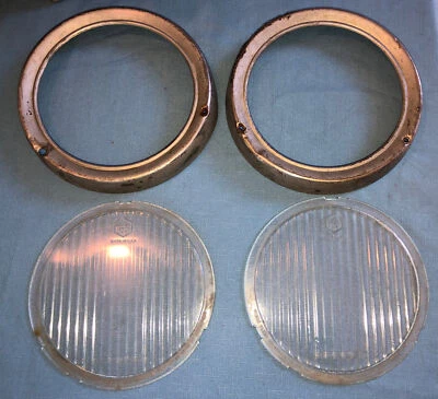 Antiguo par de faros y biseles Nash Essex de 1920 par de luces de propagación Foto 1 de 4