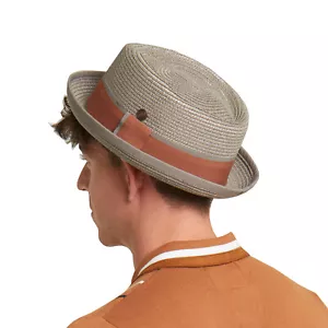 Dasmarca DURBAN summer diamond crown lightweight porkpie hat - Picture 1 of 46