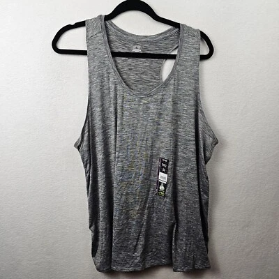 Athletic Works Top Woman’s Size XXL Gray Racerback Tank NWT - Image 1 of 4