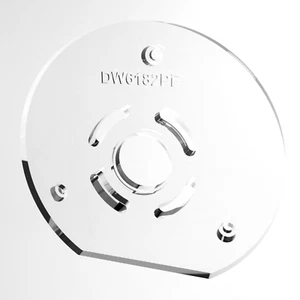 3/8" Thick baseplate upgrade with bushing compatibility for Dewalt DW6182 - Picture 1 of 4