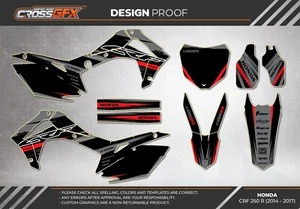 2014 2015 2016 2017 CRF 250 R Graphics Kit for HONDA CRF250R 250R Decals Sticker - Picture 1 of 6