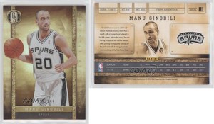 2011-12 Panini Gold Standard /299 Manu Ginobili #81 HOF
