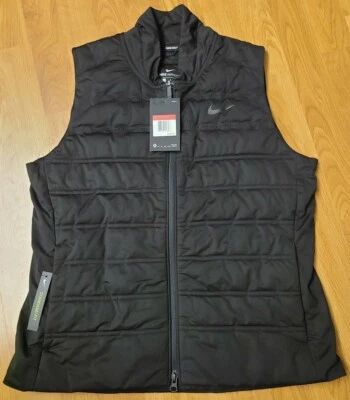 $190 Nike Women's Aeroloft Therma Golf Vest Black 930236-010 Size Large NWT - Image 1 of 2