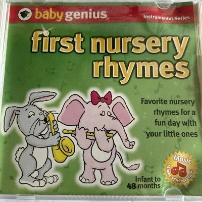 BABY GENIUS: FIRST NURSERY RHYMES - Infants to 48 Months Children's CD Music — 第 1/4 张图片