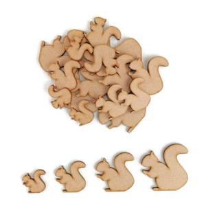 Ardilla MDF Formas Artesanales Madera Blanco Bosque Decoración Vida Silvestre Adorno - Imagen 1 de 4