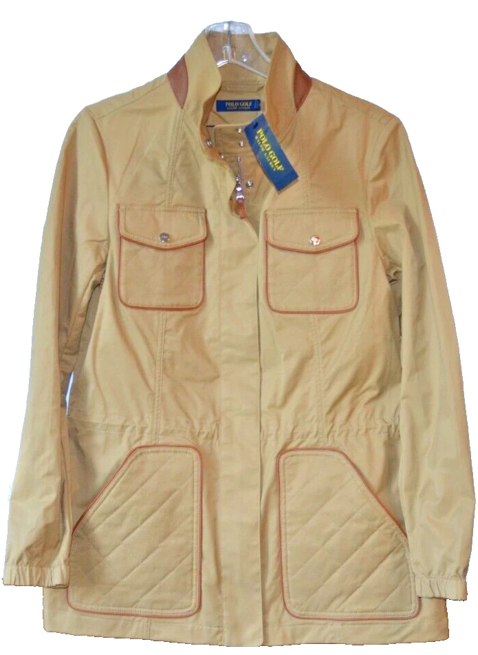 POLO RALPH LAUREN GOLF Mujer Pack Chaqueta Ligera Beige Marrón TALLA M NUEVO CON ETIQUETAS $298 Foto 1 de 4