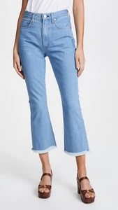 NUEVOS CON ETIQUETAS JEANS CITIZENS OF HUMANITY ESTELLA DAY TRIP FRAY DE GRAN ALTURA TOBILLO FLARE 28 - Imagen 1 de 10