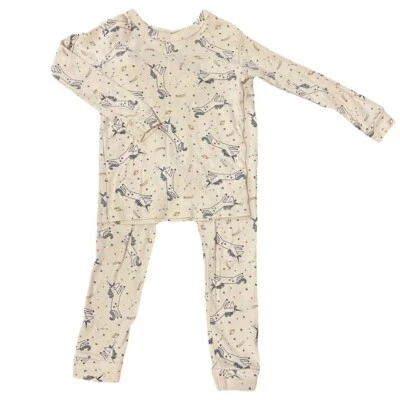 Gap Organic Cotton Unicorn Pajama Set - 4 Years - Long Sleeves - Image 1 of 4
