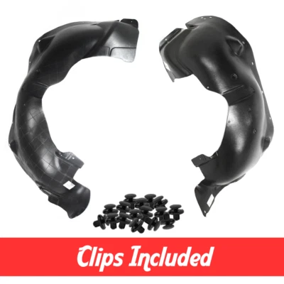 Driver & Passenger Side Fender Liner Set w/ Clips For 2002-2004 Jeep Liberty Foto 1 de 3