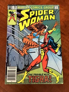 SPIDER WOMAN Marvel Comic No. 49 Apr 1983 Trouble with Tigra Cover Appear VF/VF+ - Picture 1 of 6