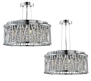 Searchlight "Elise" Range Designer Ceiling Pendant Light Crystal Drop Chandelier - Picture 1 of 4