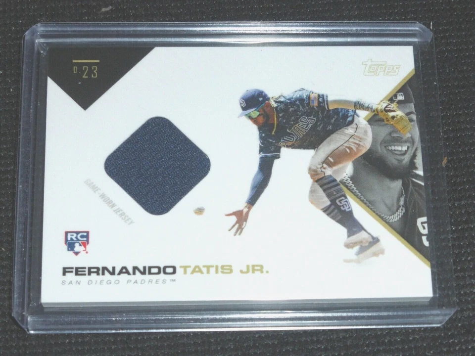 2019 Topps X Fernando Tatis Jr. 0.23 Rookie Game Worn Jersey San Diego Padres  - Image 1 of 1