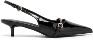 Women’s Slingback Kitten Heel Pointed Toe Sandals Wedding Party Elegant Pumps - Picture 1 of 30