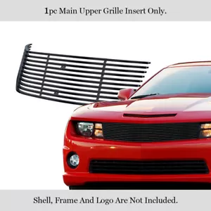 Se adapta a la parrilla de billete negro acero inoxidable negro acero inoxidable para Chevy Camaro 2010-2013 - Imagen 1 de 7