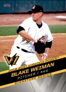 2018 West Virginia Power Choice #27 Blake Weiman Wheat Ridge Colorado CO Card