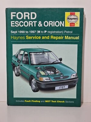Haynes Service & Repair Manual Ford Escort & Orion Sept 1990-97  Petrol - Image 1 of 4