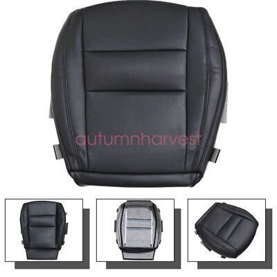 For 2011-2016 Jeep Grand Cherokee Front Driver Bottom Leather Seat Cover Black - Image 1 of 4