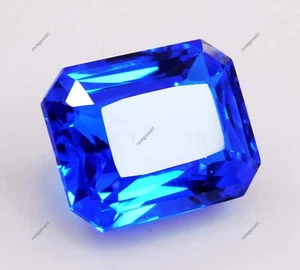 Rarissimo smeraldo zaffiro blu 14 ct naturale certificato pietra preziosa sfusa - Foto 1 di 6