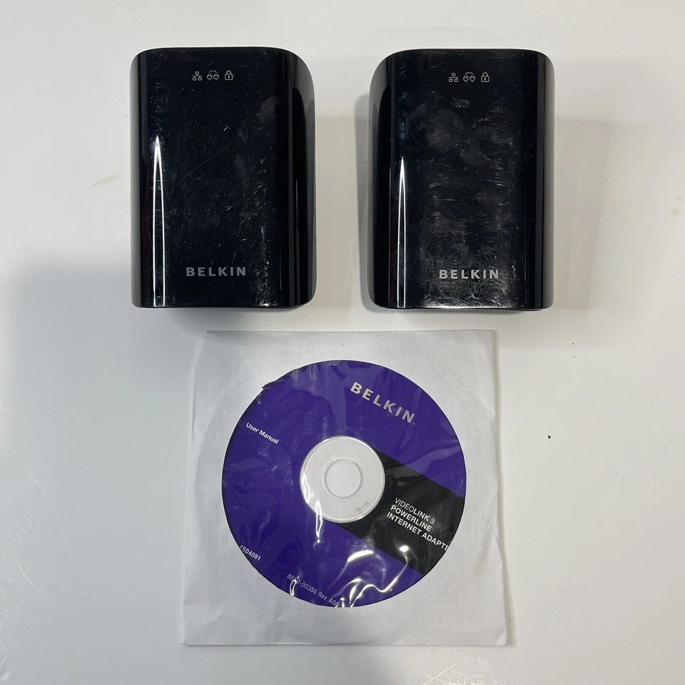 Belkin VideoLink3 Powerline Internet Adapter F5D4077 - Image 1 of 4