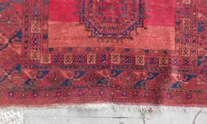 Antiker Teppich Turkmen Afghan Wolle auf Wolle / ca. 120 x 210 cm - Bild 1 von 7