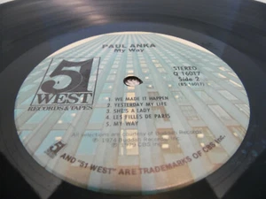 Paul Anka My Way LP  **VINYL ONLY** Q 16017 Stereo - Picture 1 of 4