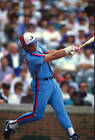 Andres Galarraga Montreal Expos bats v Chicago Cubs in an- Baseball 1988 Photo 1