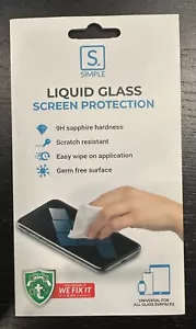 Simple Liquid Glass Screen Protector Easy Wipe On 9H Sapphire Hardness Clear - Picture 1 of 2