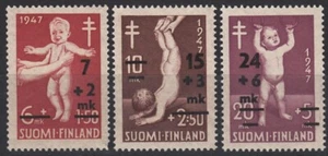 Cuidado Infantil Bebé Enfermera Enfermería Sobreimpresión Tuberculos Finlandia Como Nuevo MNH Set 1948 - Imagen 1 de 1