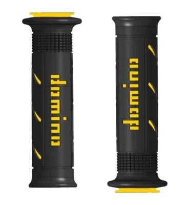 Suzuki GSX1250FA Domino XM2 Super Soft Grips Handlebar Grips Black + Yellow - Image 1 of 3