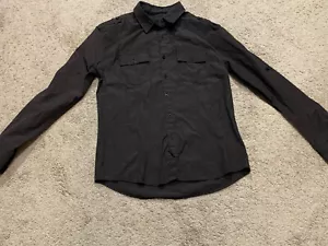 Sovereign Code Mens Button Down Shirt Size Large Brown Cargo Pockets Casual - Picture 1 of 12