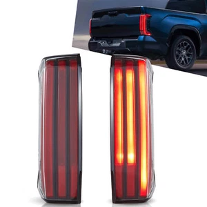 Red Lens LED Tail Lights For 2022-2024 Toyota Tundra W/ Start-up Animation LH+RH - Picture 1 of 11