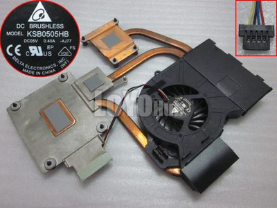 NEW For Hp dv6 dv6-6000 dv7-6000 Heatsink fan 641578-001 KSB0505HB -AJ77 4-Pin - Image 1 of 4
