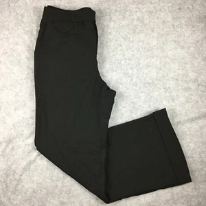 Lauren Ralph Lauren Petite Straight Leg w/Folded Hem Trousers Women's 8P (Black) - Picture 1 of 11