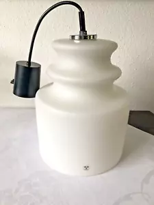 Hängelampe Peill Putzler Lampe 70er Jahre weiß - Bild 1 von 7
