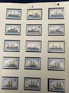  1978 FALKLAND ISLANDS SC.##260-274,MAIL SHIPS,COMPLETE SET MNH  - Picture 1 of 1