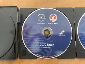 Original Opel Vauxhall CD70 NAVI Spain 2014 / 2015 Navteq Maps HERE - Bild 1 von 1