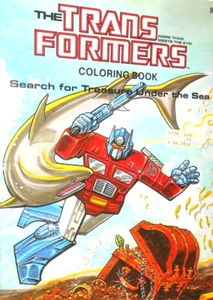 *** NEW UNUSED 1984 Transformers COLORING BOOK search for treasure under the Sea - Picture 1 of 4