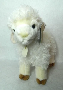 Aurora Tots Miyoni weißes Baby Lamm Plüsch Schaf Stofftier Spielzeug 9 Zoll - Bild 1 von 10