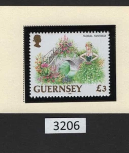 (3206) Guernsey Scott 497, 3 British Pounds Flowers MNH - Picture 1 of 1