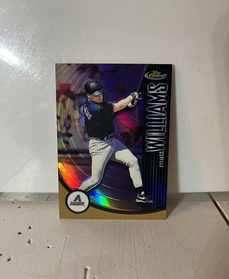 2001 Matt Williams Topps Finest Refractor Card #76 S/N /499 Diamondbacks 9A - Image 1 of 2