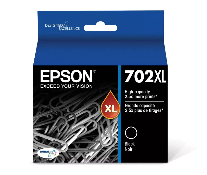 Cartucho de tinta Epson 702XL - negro (en fecha) ¡NUEVO!!! Foto 1 de 1