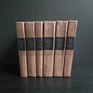 Vintage 6-Book Set Classics "Book Club Associates" Pink Tweed Decorative Books - Imagen 1 de 23