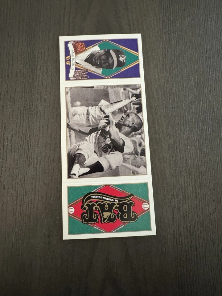 1993 Upper Deck BAT Triple-Folders #13 PAUL BLAIR Baseball Card - Image 1 of 2